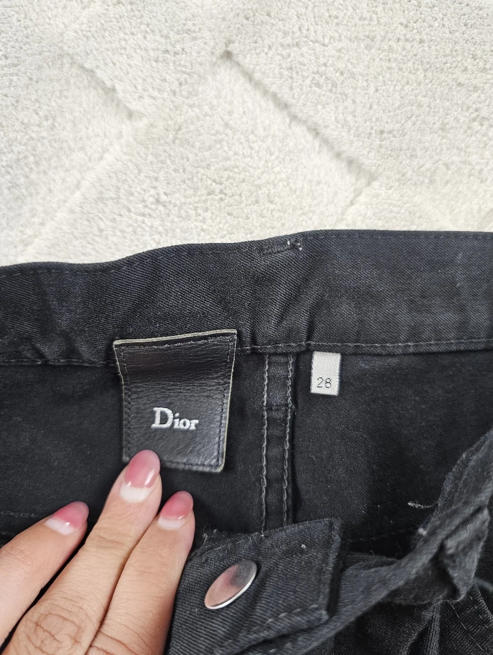 Dior Skinny Denim Pants Mens 28x28 Black